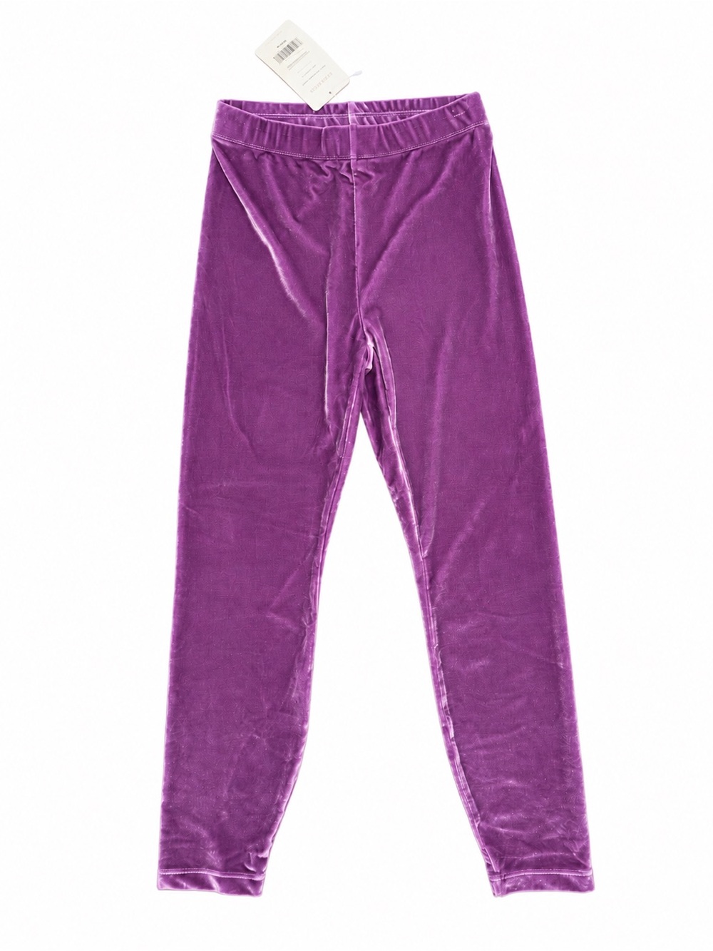 NWT Fabletics Emma Velour High Waisted Leggings Purple Short Size S